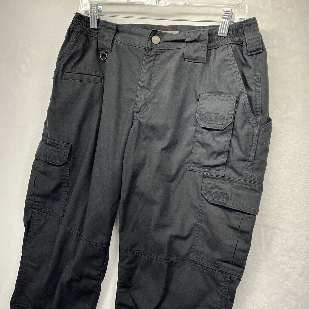 5.11 Tactical Utility Pants Women’s Size 12 Black Cargo - Picture 3 of 15